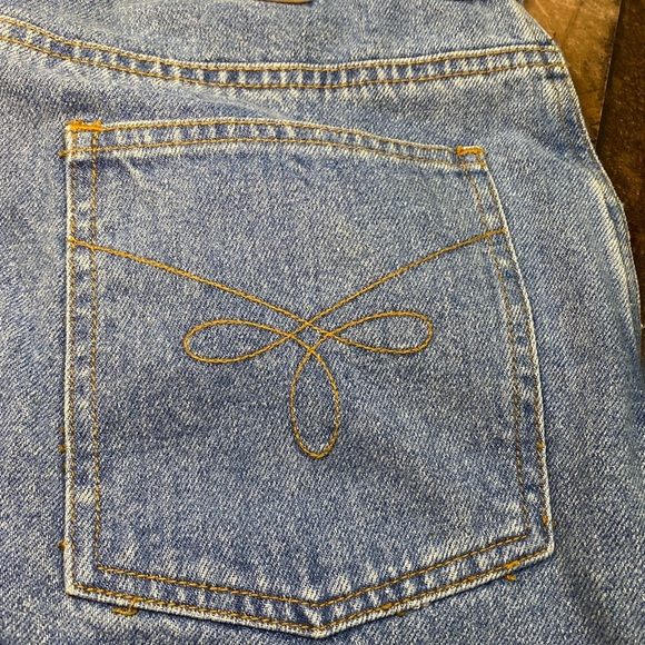 Russ Original Sport Co. Women’s Size 12  Classic Blue Denim Jeans Wide Leg - Picture 12 of 13